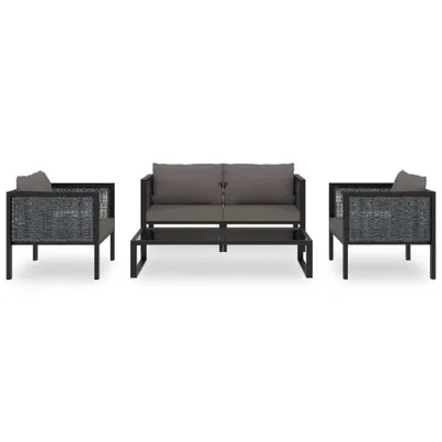 Immagine prodotto di SYFAX™ Set Divani da Giardino 5 pz con Cuscini in Polyrattan Antracite