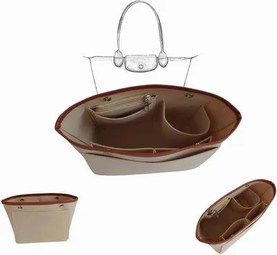 Produktbild von Famanu Handtaschen Organizer mit vielen Fächern - Beige (M)