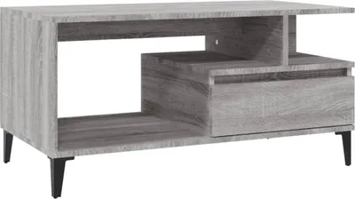 Obrázok produktu pre vidaXL Konferenčný stolík Grey Sonoma 90x49x45 cm Drevo Materiál