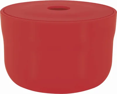Produktbild von Spirella Kosmetikorganizer "Cocco" mit individuell verstellbaren Fächern Aufbewahrungsbox für Make Up und Schmuck 15x9cm mit Deckel Rot
