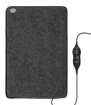 Obrázok produktu pre OneConcept Magic-Carpet DX - Vyhrievacia podložka, vyhrievací koberec, elektrická, 100 W, 3 nastavenia ohrevu, funkcia časovača, 60 x 40 cm, nízka spotreba energie, odolná proti opotrebovaniu, prateľný poťah, sivá
