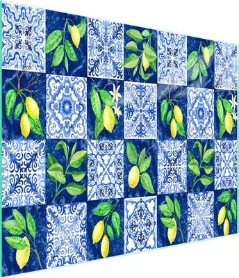 Obrázok produktu pre Sklenená doska na krájanie 52x30 mozaika