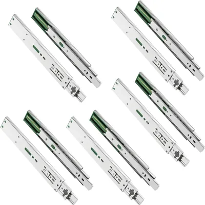 Produktbild von GTV H45 Schubladenschienen - 45.3 x 300 mm - Starken Verzinkt Stahl - Soft-Close Schienensystem - Teleskopschiene Kugelführung - Belastbar bis 30 Kg 5 Set = 10 Stück