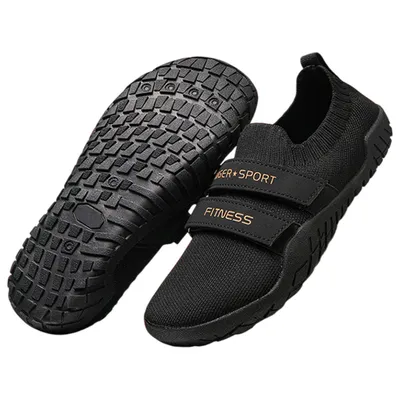 Produktbild von Leicht Fitnessschuhe Cross-Trainer Sneaker für Indoor Gym, Schwarz Größe: 42