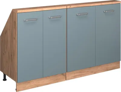 Produktbild von Dachschrägenschrank-Set Vicco Rion Blau-Grau 2er Set, Model 56008