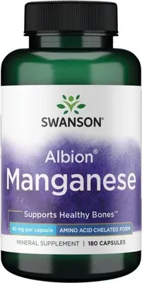 Produktbild von Albion Mangan 40 mg 180 Kapseln Swanson Health Products