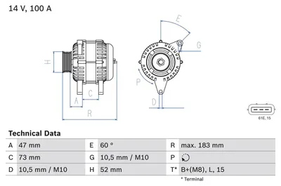 Produktbild von BOSCH 0 986 080 920 Generator x