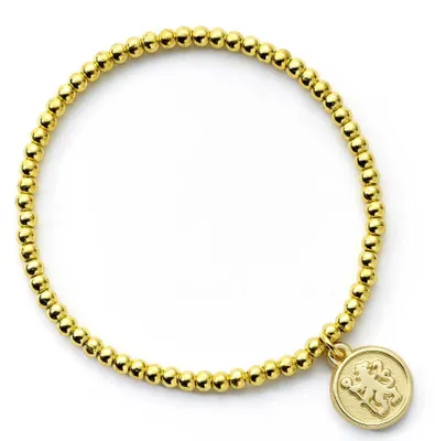 Immagine prodotto di Bracciale con perline del Chelsea Football Club in colore oro con pallone