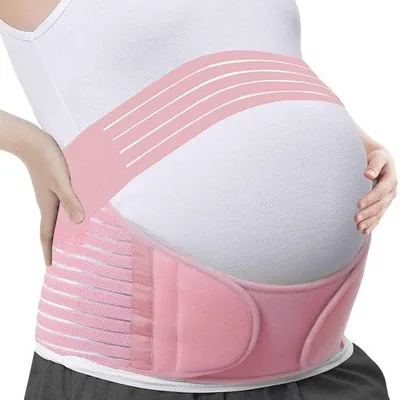 Produktbild von Schwangerschaftsgürtel, verstellbarer Schwangerschaftsgürtel, Lendenstütze für die Taille, Schwangerschaftsstütze, rosa, Größe M