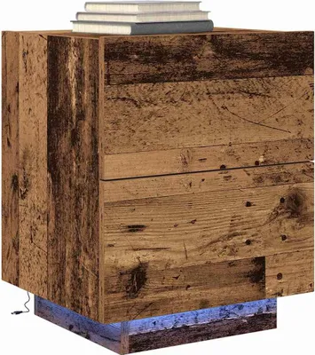 Obrázok produktu pre vidaXL Nočný stolík so zásuvkami z regenerovaného dreva 45 x 40 x 55 cm materiál na báze dreva