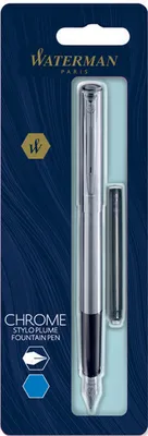 Image de WATERMAN Füller Allure Chrom C.C. F Blau Blister