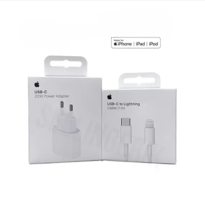Produktbild von Apple 20W USB-C Power Adapter + 1m USB-C auf Lightning Kabel