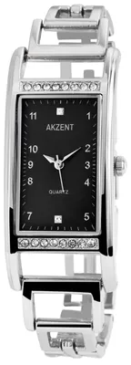 Productafbeelding van Akzent dameshorloge met metalen band