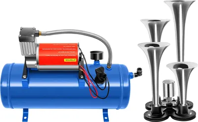 Zdjęcie produktu dla Kompresor powietrza, zestaw 4 dysz, ciśnienie 150 PSI, kolor niebieski
