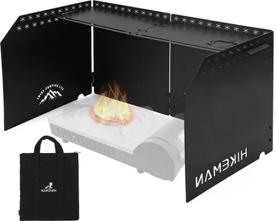 Produktbild von Kompaktes Klappgasfornuis schwarz zum Campen Wandern Picknick