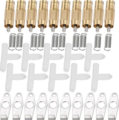 Produktbild von 10pcs/ Set Edelstahl Automatischer Brustwarzenwasserer für Kaninchen -Ratten -Frettchen (rund)