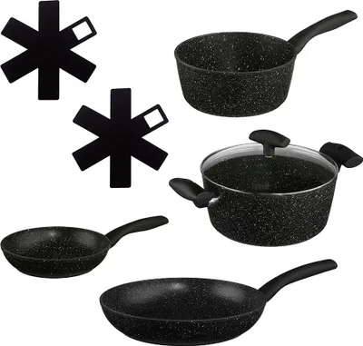 Produktbild von Eazy Living Kochtopf Set mit Pfannenschützen Livio
