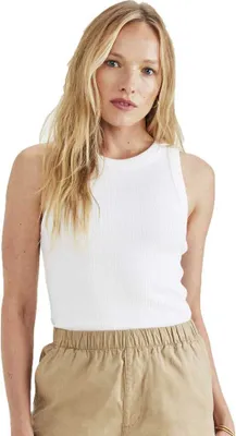 Produktbild von Dockers Rib Knit ärmelloses T-shirt Weiß L Frau Weiß L