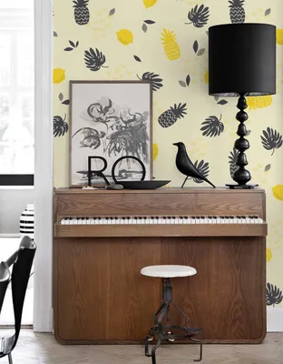 Produktbild von Coloray Fototapete 104x70 cm Latextapete Magicstick - Utensilien Ananas
