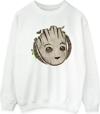 Produktbild von Marvel - "I Am Groot" Sweatshirt für Herren BI36102 (4XL) (Weiß)