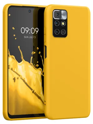 Produktbild von kwmobile Handyhülle für Xiaomi Redmi 10 (2021 / 2022) Hülle - TPU Case - Kabelloses Laden - Schutzhülle Cover in Honiggelb