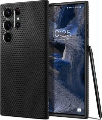 Produktbild von Spigen Liquid Air, Cover, Samsung, Galaxy S23 Ultra, 17,3 cm (6.8"), Schwarz