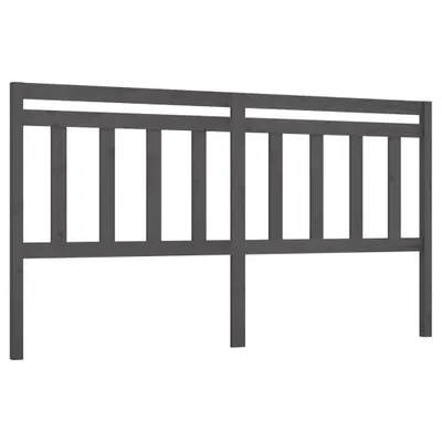 Obrázok produktu pre vidaXL Čelo postele Grey 206x4x100 cm Masívne borovicové drevo