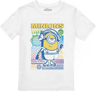 Produktbild von Minions - "Party Poster" T-Shirt für Jungen TV2670 (116) (Weiß)