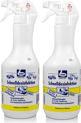 Produktbild von Dr. Becher Schnelldesinfektion 1L wirksam gegen Bakterien & Pilze (2er Pack)