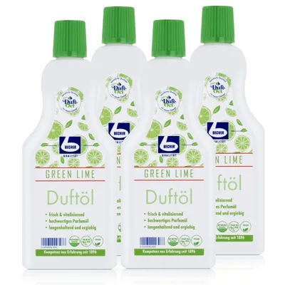 Produktbild von Dr. Becher Duftöl Green Lime 500ml - Parfumöl (4er Pack)