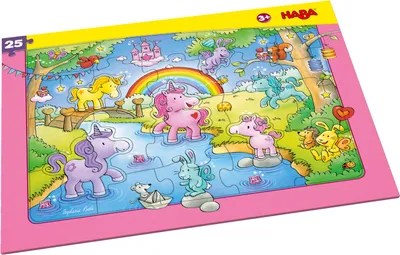 Produktbild von Rahmenpuzzle Einhorn Glitzerglück