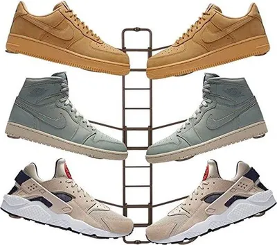 Produktbild von Famanu Schuhregal Raumsparend - 3 Ebenen für 6 Paar Schuhe
