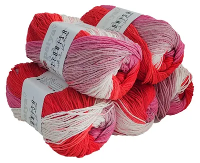 5 x 100g Farbverlaufsgarn Papatya Cottonish bunt 03