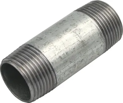 Produktbild von Rohrdoppelnippel 1 Zoll 33,7 x 80 mm DN25 Rohrnippel verzinkt