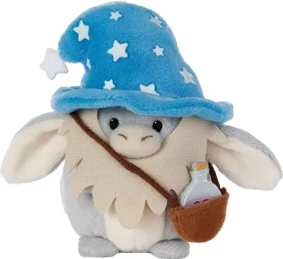 Produktbild von NICI Set Kuscheltier Esel Earl 8cm mit Zaubertrank u. Zaubererkostüm in Geschenkbox 8,5x6,5x10cm
