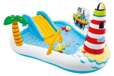 Produktbild von INTEX 57162NP Playcenter "Fishing Fun" Planschbecken (218x188x99) Kinderplanschbecken Spielcenter