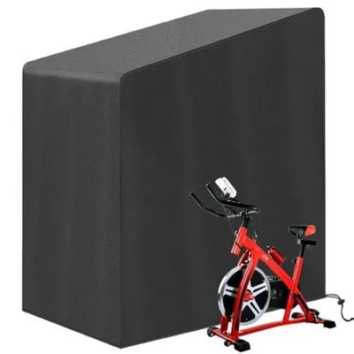 Image de Housse de protection pour vélo d'appartement, imperméable, en tissu Oxford, dimensions 123x58x113/142 cm