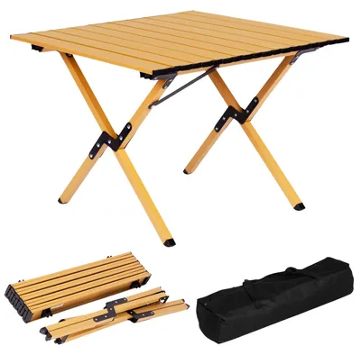 Obrázek produktu pro Skládací kempingový stůl 60x60 cm s taškou, uhlíková ocel