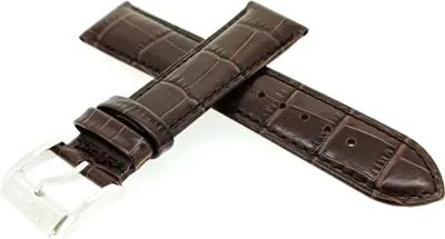 Produktbild von Jaguar Acamar Chrono | Uhrenarmband Leder braun Krokoprägung | J968/5