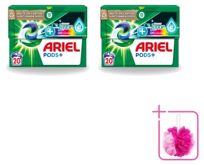 Produktbild von 2 x Ariel Pods+ Touch of Lenor Unstoppables Waschmittelkapseln für Buntwäsche - Sparpackung - 2 Stücke