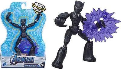 Immagine prodotto di Marvel Avengers - Figura di Pantera Nera Bend & Flex - 15 cm