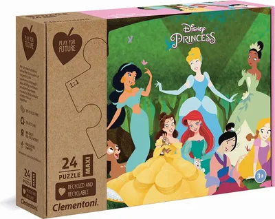 Produktbild von Clementoni 20257 - Princess - 24 Teile Puzzle - Special Series Puzzle - Maxi Play for Future
