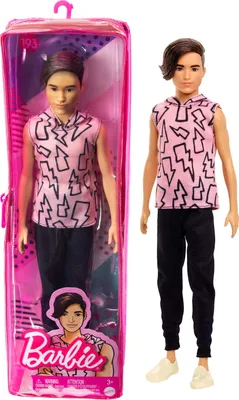 Produktbild von Mattel DWK44, HBV27 - Barbie Ken Fashionistas Pink Hoodie