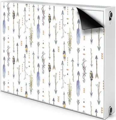 Produktbild von Magnet Heizkörperabdeckung Heizkörperverkleidung Verkleidung Abdeckung 80x60 cm  - Boho, Pfeile