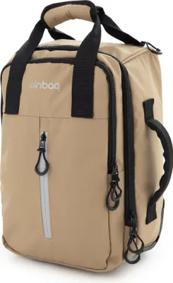 Zdjęcie produktu dla blnbag M7 - Bagaż podręczny na kółkach 40×20×25 cm z torbą na laptopa, wodoodporny materiał, mała walizka, lekka torba kabinowa maks. 20 l, walizka na 2 kółkach, szampan