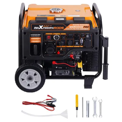Obrázek produktu pro MAXPEEDINGRODS MXR6000 MXR03FXZL ATS, generátor proudu, invertorový nouzový agregát, benzínový generátor 5500W s elektrickým startérem