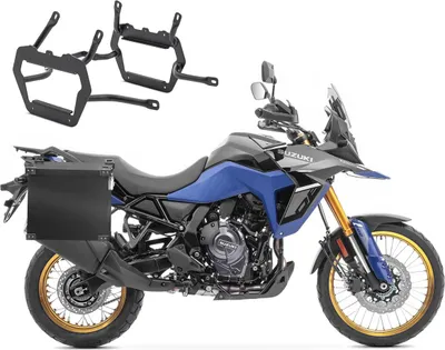 Obrázok produktu pre Sada hliníkový kufor + nosič kufra vhodná pre Suzuki V-Strom 800 / DE 23-25