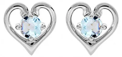 Image de Boucles d'oreilles en argent sterling ornées de topaze, modèle ME05096TZ
