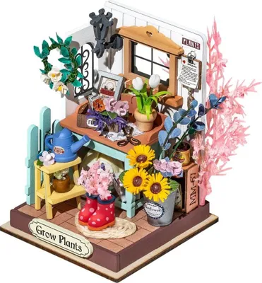 Immagine prodotto di puzzle 3D, casa fai da te Giardino dal balcone, Rolife, 72 pezzi