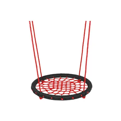 Immagine prodotto di Altalena LEQ ARACHNE, per bambini, da giardino, rotonda, anello oscillante, 95 cm, nido di cicogna